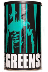 Animal Greens supplement canister showcasing vibrant graphic design and nutrition benefits for overall health.