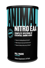 Universal Nutrition Animal Nitro EAA, amino acids supplement, supports muscle growth and recovery, 44 pill packs.