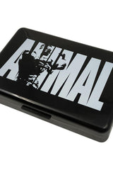 Universal Nutrition Animal Pill Case in black, featuring bold 'ANIMAL' graphic, designed for organizing your pills.