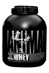 Universal Nutrition Animal Whey protein powder in chocolate flavor for muscle gain and recovery.