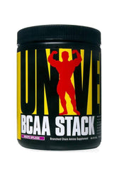 Universal Nutrition BCAA Stack grape splash supplement for muscle recovery and protein synthesis.