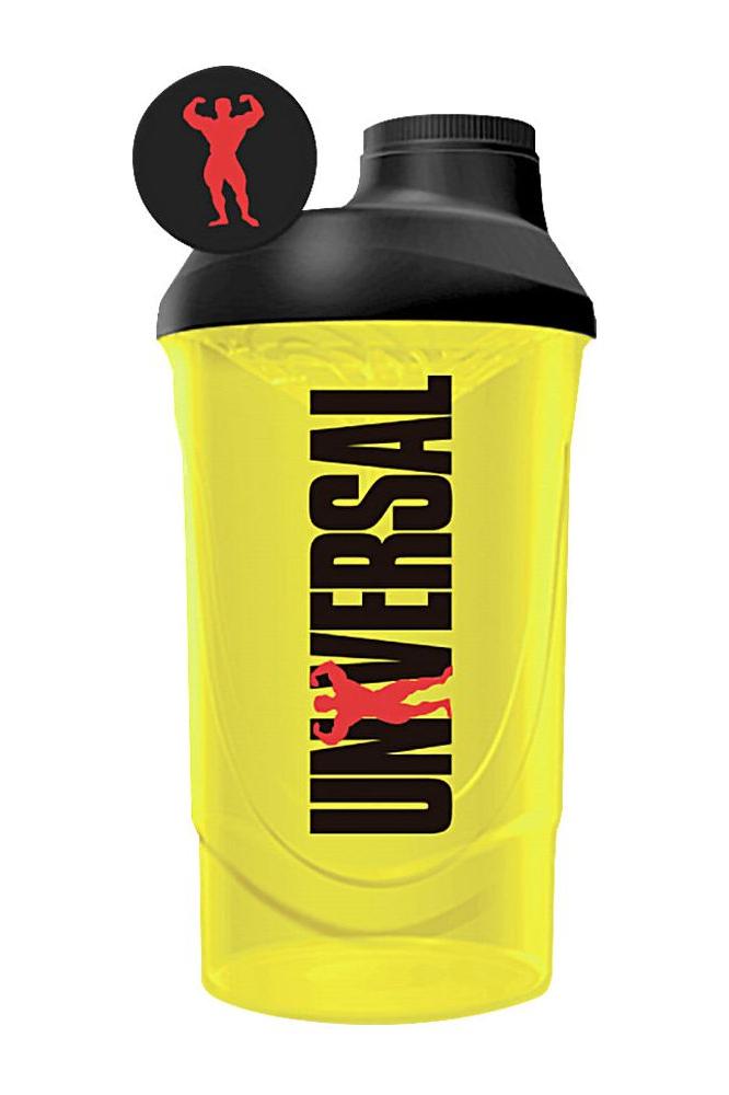 Universal Nutrition yellow shaker cup 700 ml with leak-proof lid and innovative design. Universal Nutrition yellow shaker cup 700 ml with leak-proof lid and innovative design.