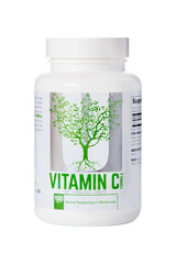 Universal Nutrition Vitamin C Formula bottle with 100 tablets, supports immune health and provides 500 mg of vitamin C per serving.