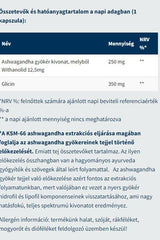 Ingredient list and daily dosage details for USA Medical KSM-66 Ashwagandha capsules.