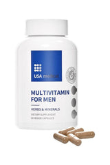 USA Medical Multivitamin for Men - 60 capsules for energy, health, and performance support.