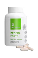 USA Medical Probio Forte supplement bottle with 60 capsules for gut health support.