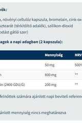 Supplement facts for USA Medical Quercetin Plus showing ingredients and daily dosage.