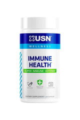 USN Immune Health dietary supplement bottle with 60 capsules for immune support and antioxidant defense.