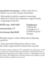 Vitaking Cholenat supplement information sheet with recommended dosage and usage instructions.