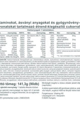 Nutritional information for Vitaking Daily One Multivitamin showing vitamins, minerals, and ingredients.