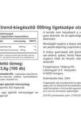 Vitaking Evening Primrose Oil 500mg supplement label, details on ingredients and usage instructions.