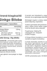 Vitaking Ginkgo Biloba Forte 120mg supplement facts and ingredients overview on packaging.
