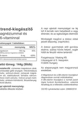Vitaking Magnesium Citrate B6 label showing nutritional information and health benefits for muscle function and fatigue reduction.