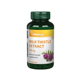 Vitaking Milk Thistle extract 500 mg herbal supplement bottle with 80 capsules for liver health support