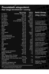 Ingredient list for Vitaking - Multi Profi Senior supplement showing vitamins and minerals for older adults.