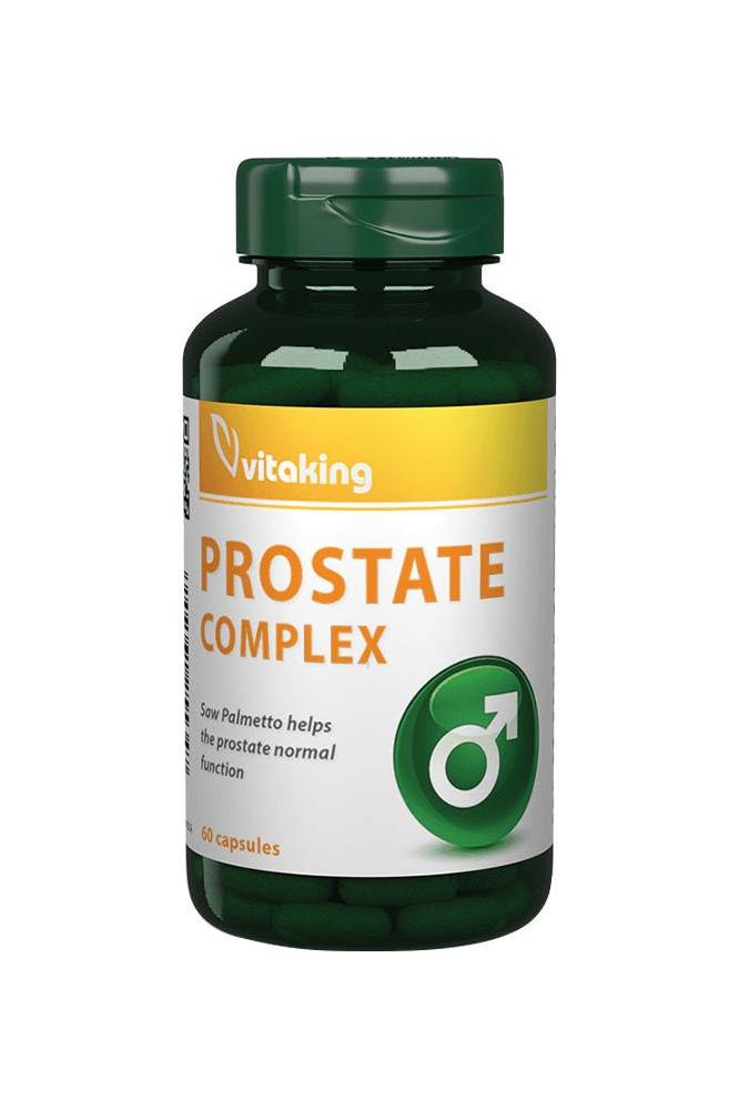 Vitaking Prostate Complex bottle, 60 capsules, supports prostate health and normal function.
