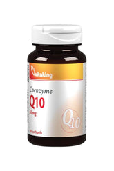 Vitaking Q-10 Coenzyme 60 mg, 60 softgels, supports heart health, boosts energy, and strengthens immunity.
