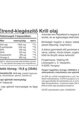 Supplement facts for Vitaking Vitakrill oil 500 mg, rich in omega-3, EPA, and DHA for heart health.