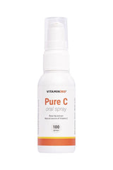 Vitamin360 Pure C Oral Spray with rose hip extract, providing natural vitamin C, 100 sprays.