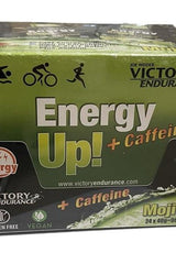 Weider Victory Endurance Energy Up! + Caffeine product box, 24 x 40g, for instant energy boost during workouts.