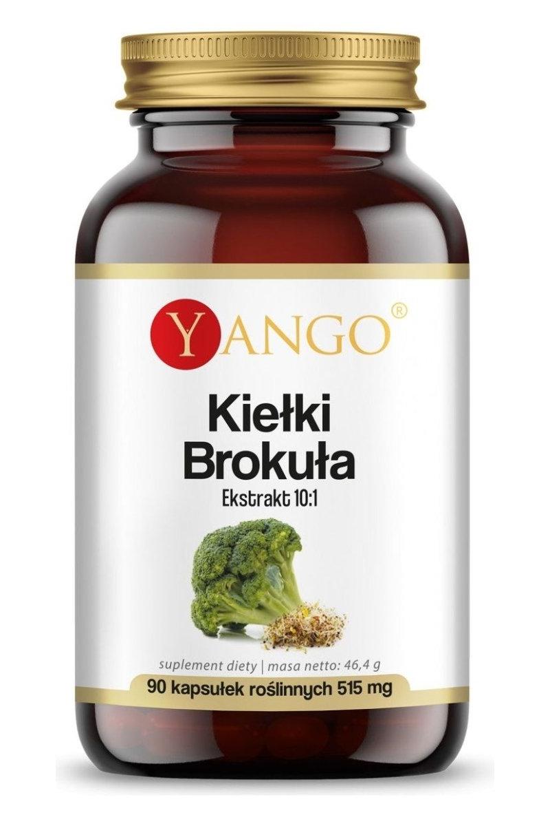 Yango Broccoli Sprouts dietary supplement, 90 vegetarian capsules, rich in sulforaphane, for heart health and immunity