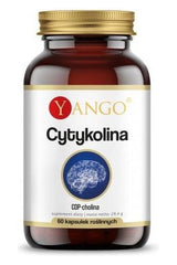 Yango Citicoline 250 mg supplement bottle with 60 caps for brain health