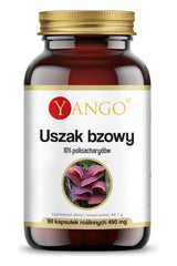 Yango Jew'S-Ear supplement bottle with 90 capsules for immune support and digestive health.