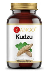Yango Kudzu extract supplement bottle with 90 capsules for digestion and circulation support.