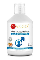 Yango multivitamin for men in a 500 ml bottle, designed to enhance overall performance and mental clarity.
