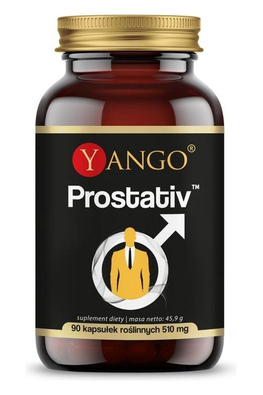 Yango Prostativ dietary supplement bottle for men's health, contains 90 capsules designed to support reproductive health.