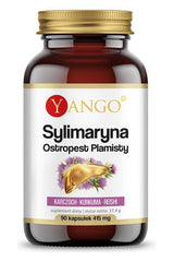 Yango Sylimarin 90 Caps bottle, dietary supplement for liver health and digestion support.