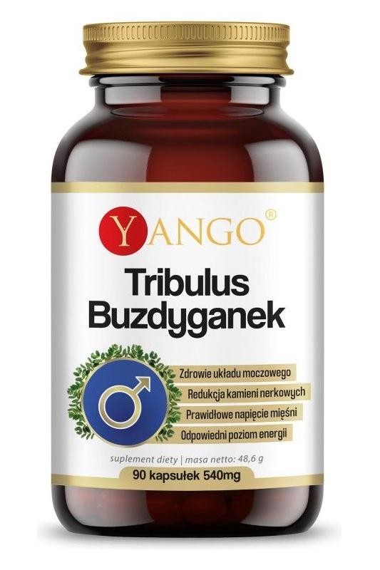 Yango Tribulus (90 Caps) supplement for urinary health and energy with Tribulus terrestris extract.