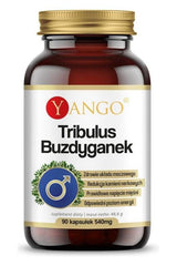 Yango Tribulus (90 Caps) supplement for urinary health and energy with Tribulus terrestris extract.