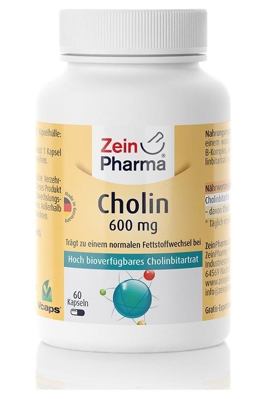 Zein Pharma - Choline, 600mg - 60 caps - Nutri.se