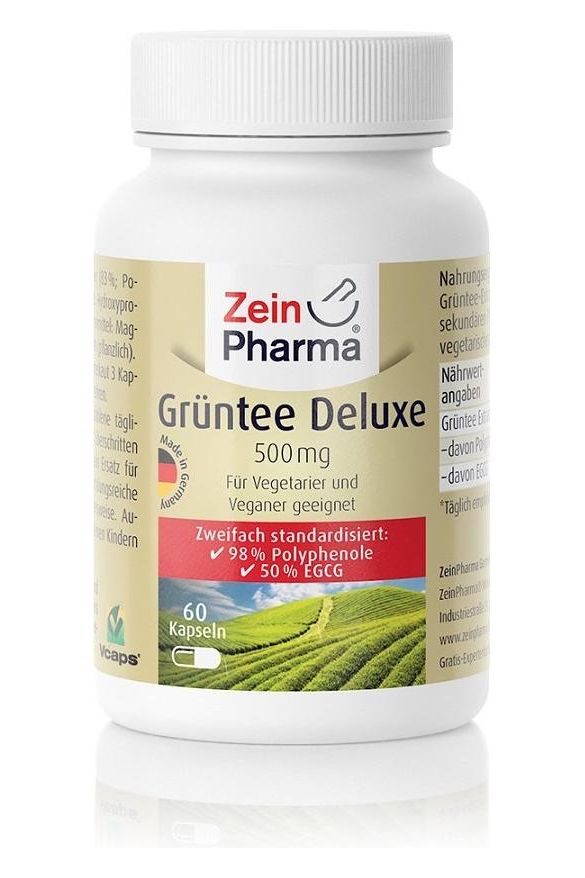 Zein Pharma - Green Tea Deluxe, 500mg - 60 caps - Nutri.se