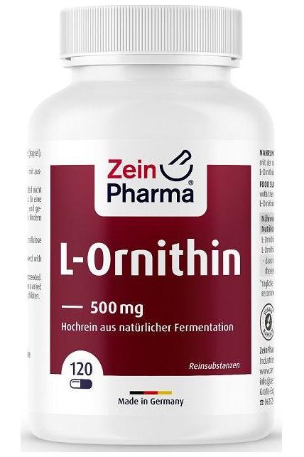 Zein Pharma - L-Ornithine, 500mg - 120 caps - Nutri.se