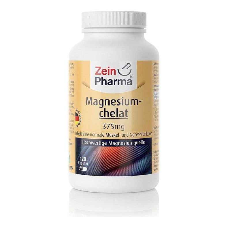 Zein Pharma - Magnesium Chelate, 375mg - 120 caps Zein Pharma - Magnesium Chelate, 375mg - 120 caps