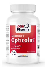 Zein Pharma Monacolin K Opticolin dietary supplement bottle for healthy cholesterol levels