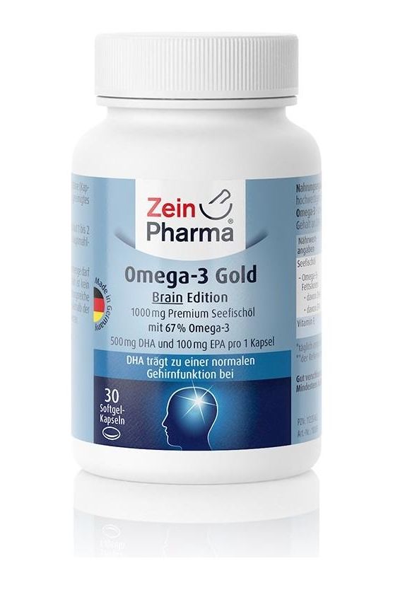 Zein Pharma - Omega-3 Gold - Brain Edition, 1000mg - 30 caps - Nutri.se