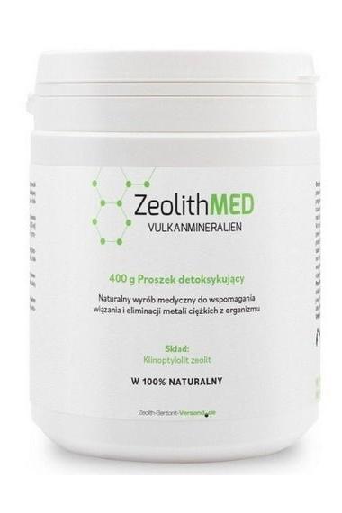 Zeolithmed Micronized Medical Zeolite 400g detox powder for effective heavy metal removal and detoxification.