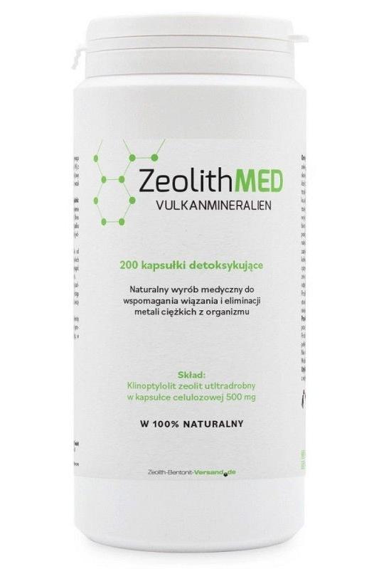 Zeolithmed 200 Capsules - Micronized medical zeolite for detoxification and heavy metal elimination.