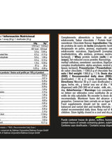 Nutritional information for Zoomad Labs - ISOZOO protein supplement in chocolate flavor.