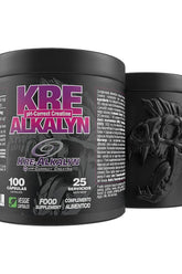 Kre-Alkalyn creatine supplement from Zoomad Labs in a 100-capsule container.