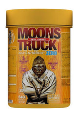 Zoomad Labs Moonstruck® II Zero pre-workout supplement container with Gorilla illustration, Devil Cherry flavor.