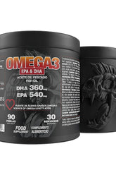 Zoomad Labs Omega 3 supplement packaging featuring EPA & DHA with 90 softgels for heart and brain health.