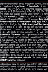 Zoomad Labs Omega 3 softgels label showing ingredients and usage instructions for heart and brain health.