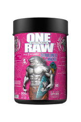 Zoomad Labs One Raw Citrulline D L-Malate supplement container featuring a muscular shark design.