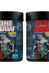 Zoomad Labs One Raw Creatine supplement tubs in cherry bomb and neutral flavor.
