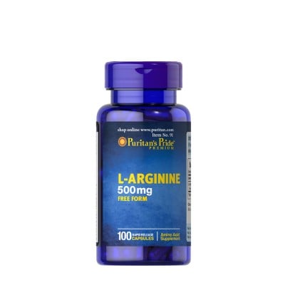 Puritan's Pride - L-Arginine 500 mg - 100 Capsules