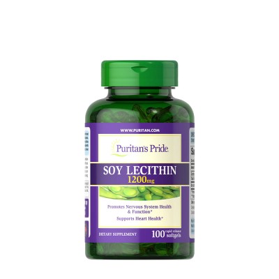 Puritan's Pride - Soy Lecithin 1200 mg - 100 Softgels